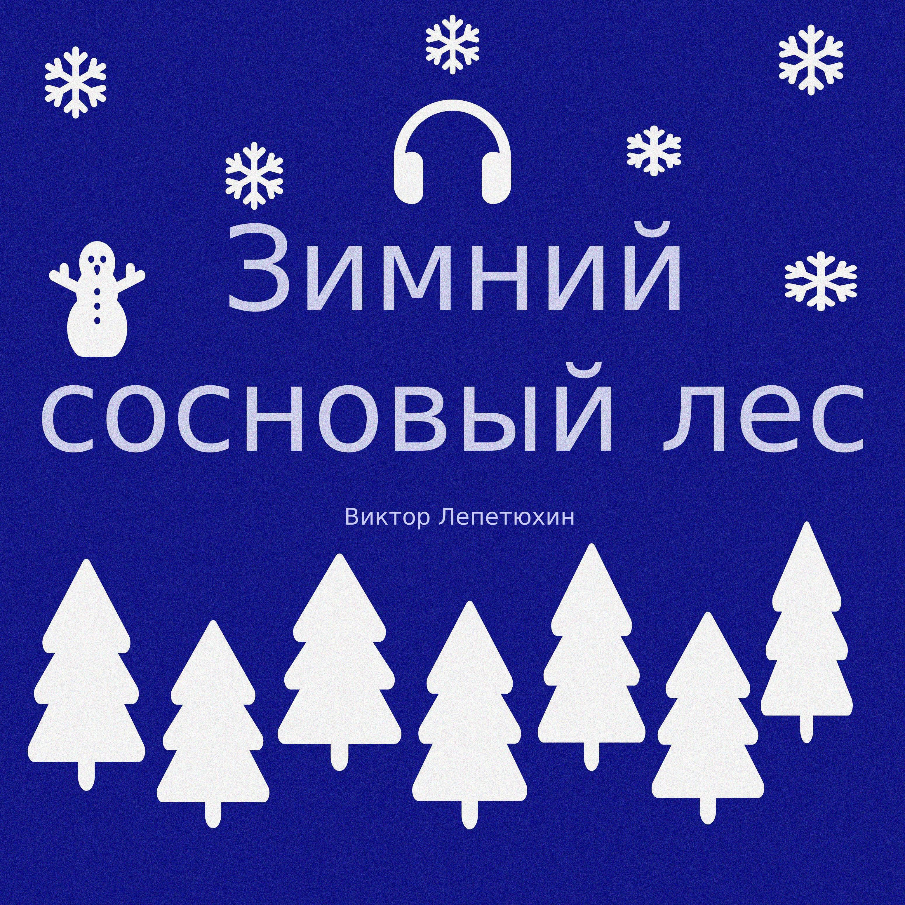 Зимний сосновый лес