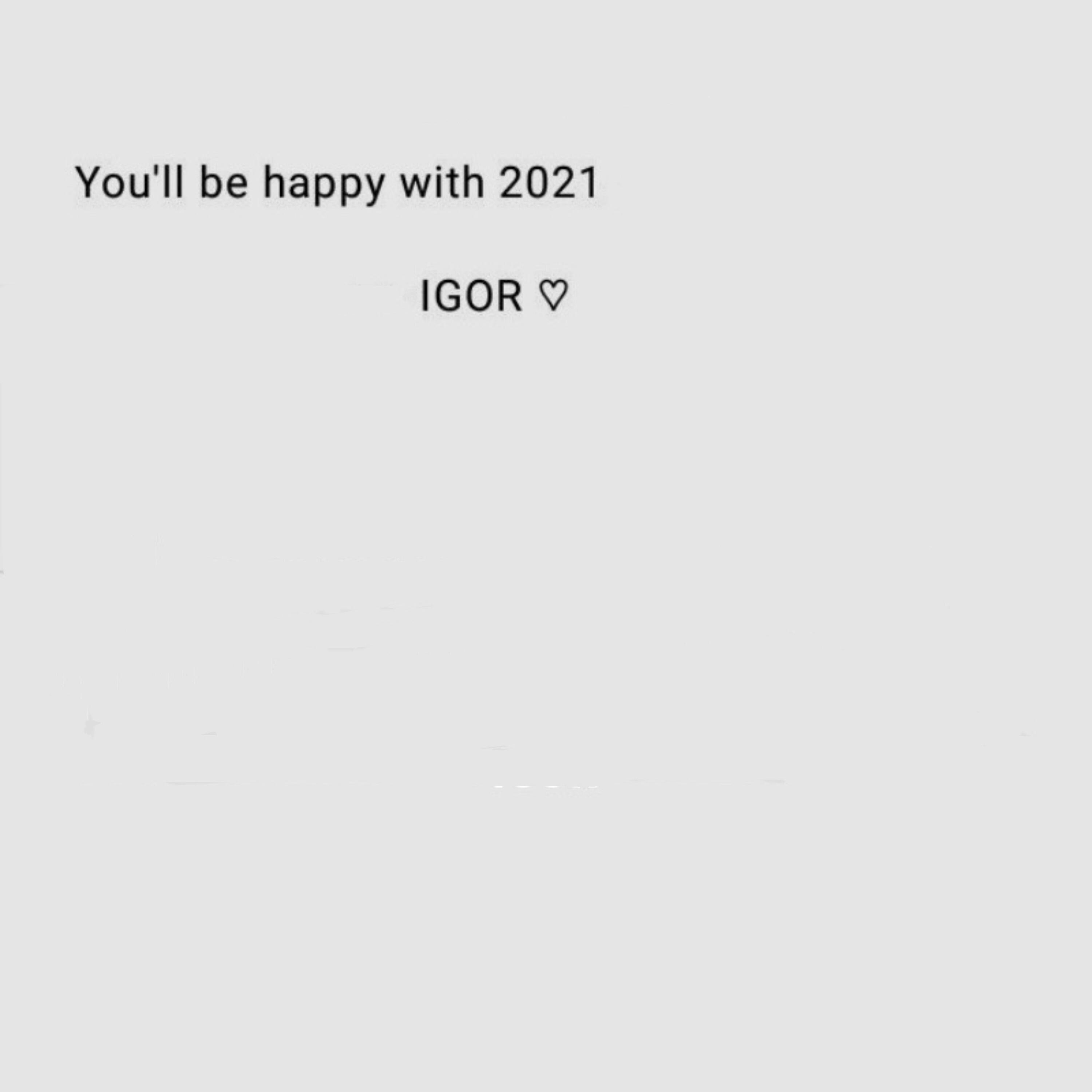Альбом Youll Be Happy With 2021 исполнителя Igor