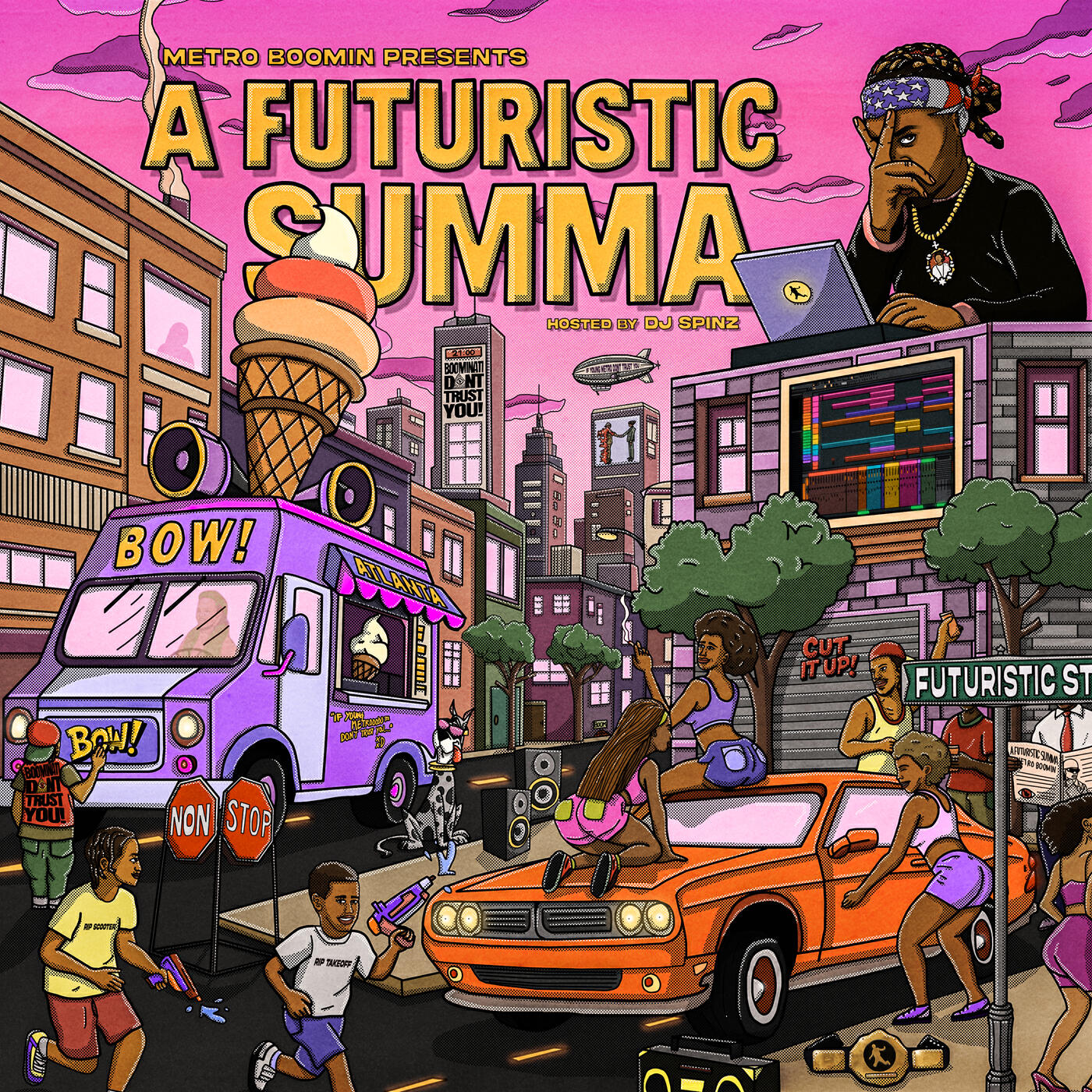 Альбом Metro Boomin Presents: A Futuristic Summa (Hosted by DJ Spinz) исполнителя Metro Boomin