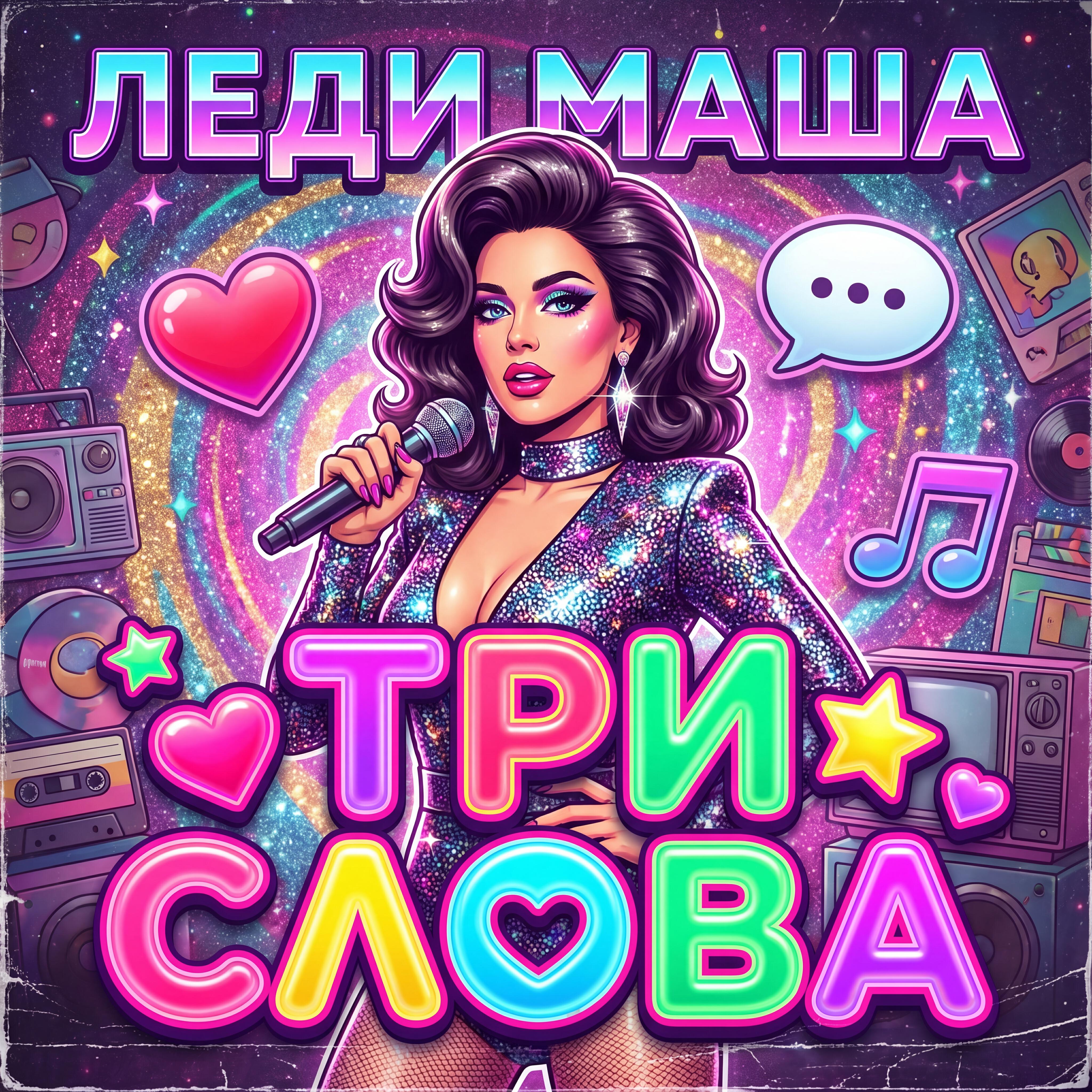 Альбом Три слова исполнителя Леди Маша
