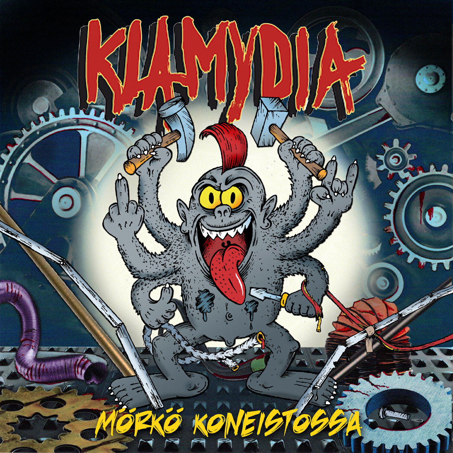 Альбом Mörkö koneistossa исполнителя Klamydia
