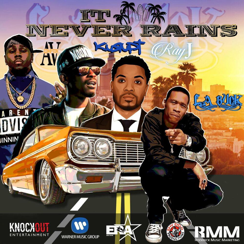 Альбом It Never Rains исполнителя Ray J, Kurupt, LA BUCK