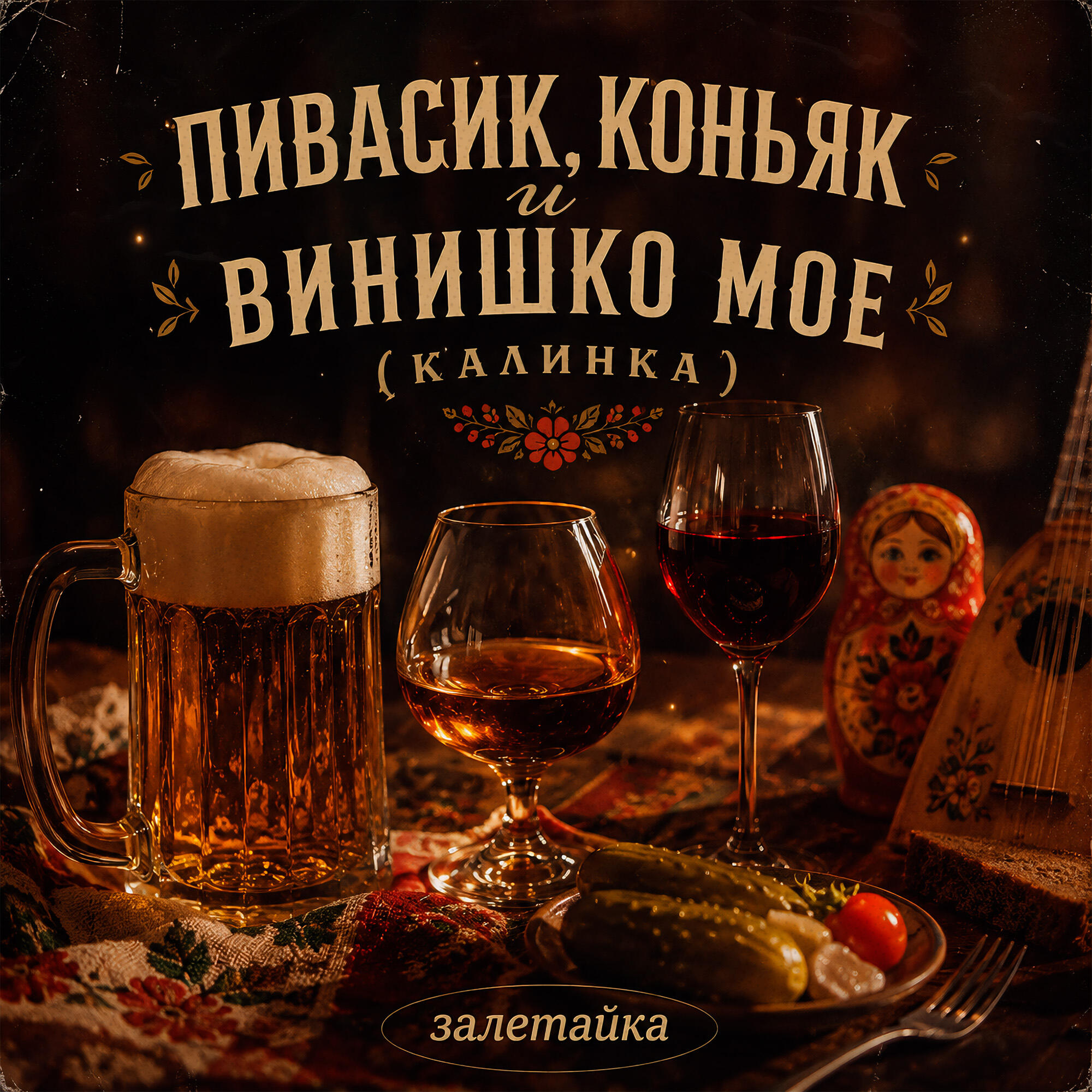 Пивасик, коньяк и винишко мое (Калинка)