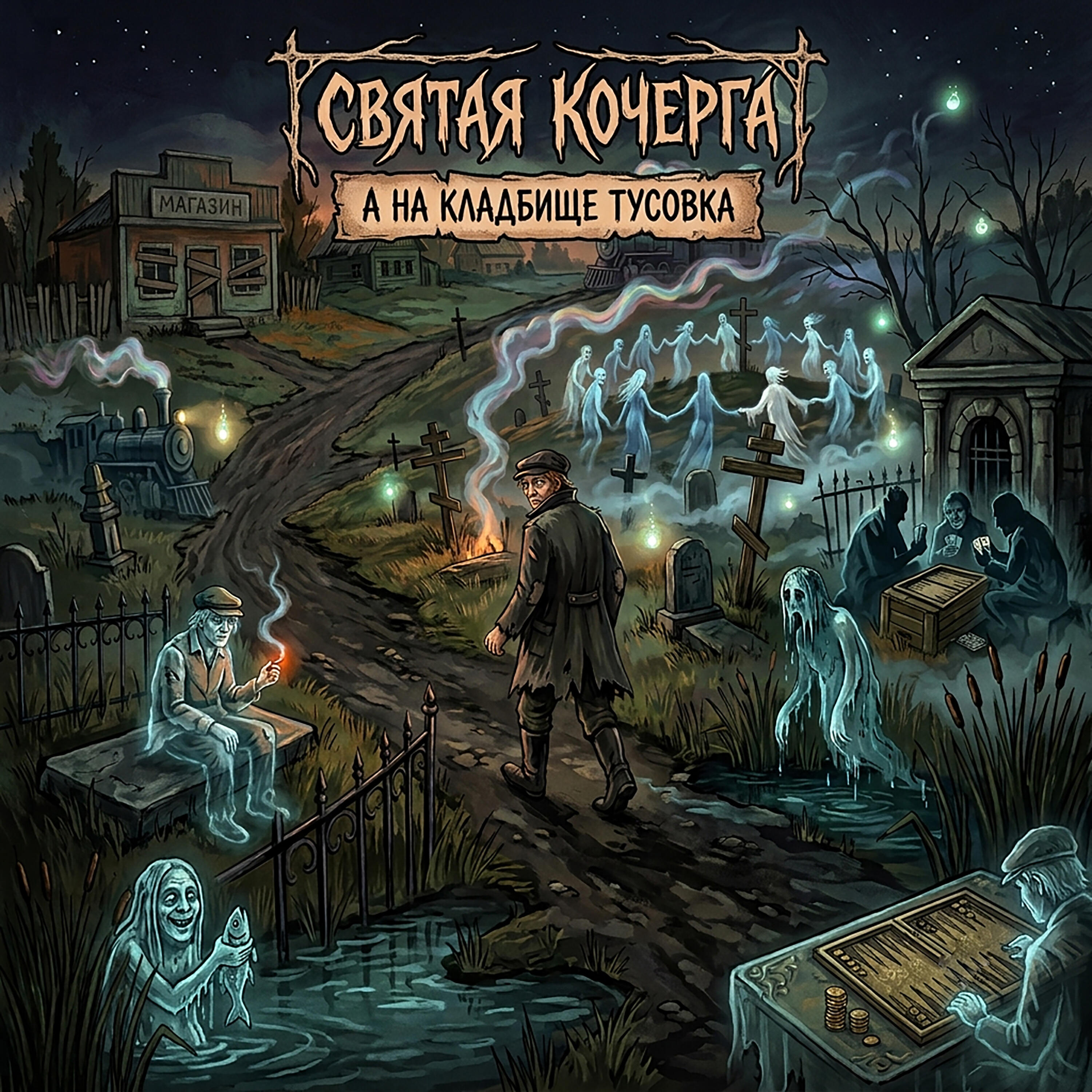 А на кладбище тусовка