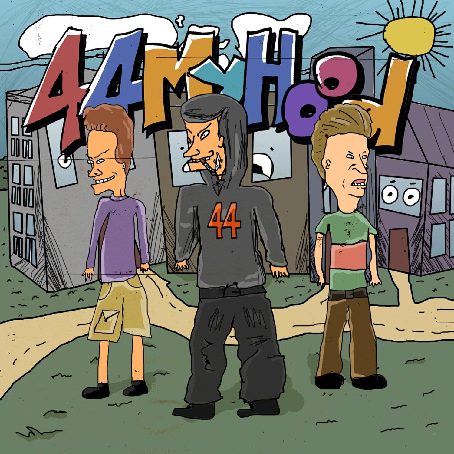 Альбом 44myhood исполнителя ваня найк, Avenuepluggg, Jone$ Grifa