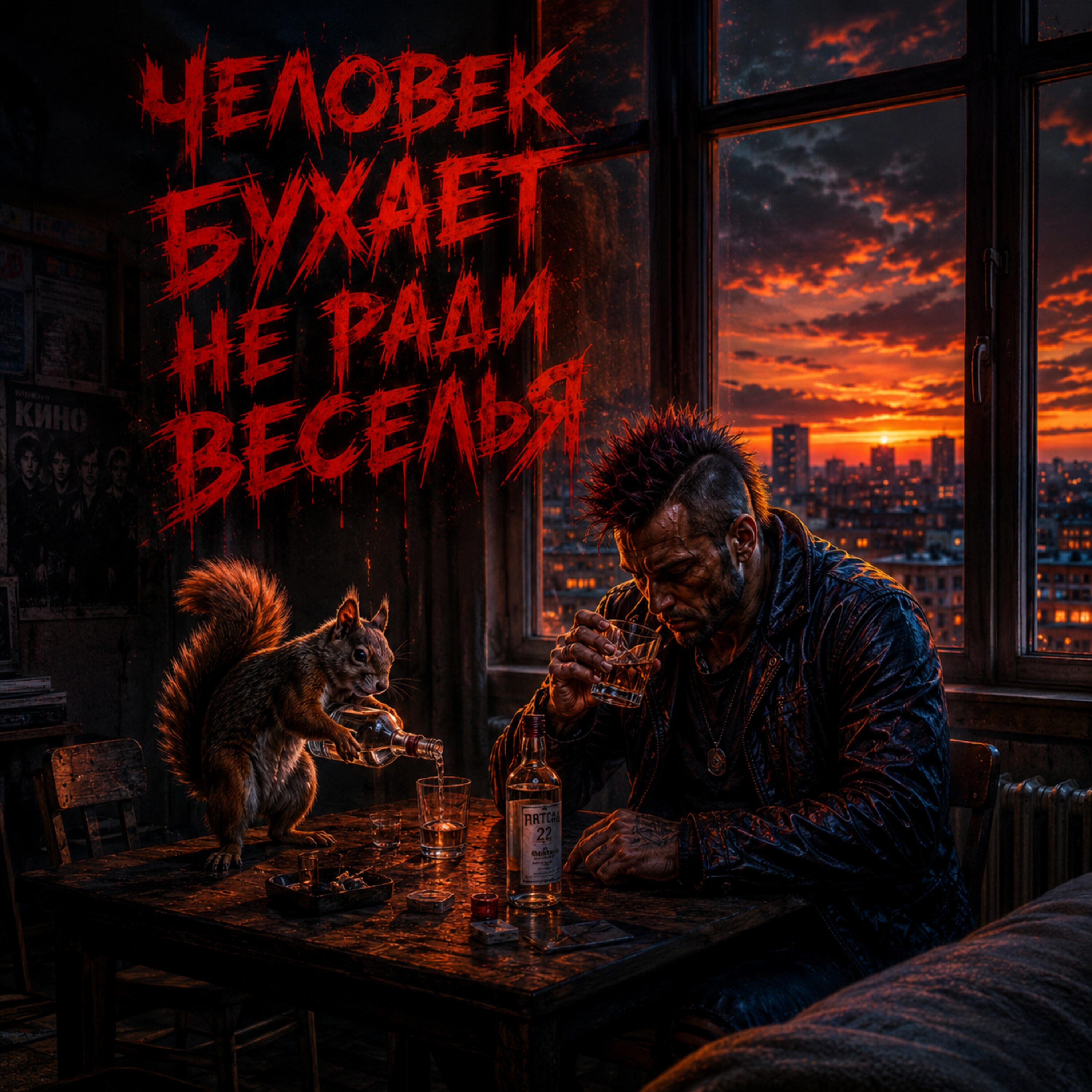 Человек бухает не ради веселья