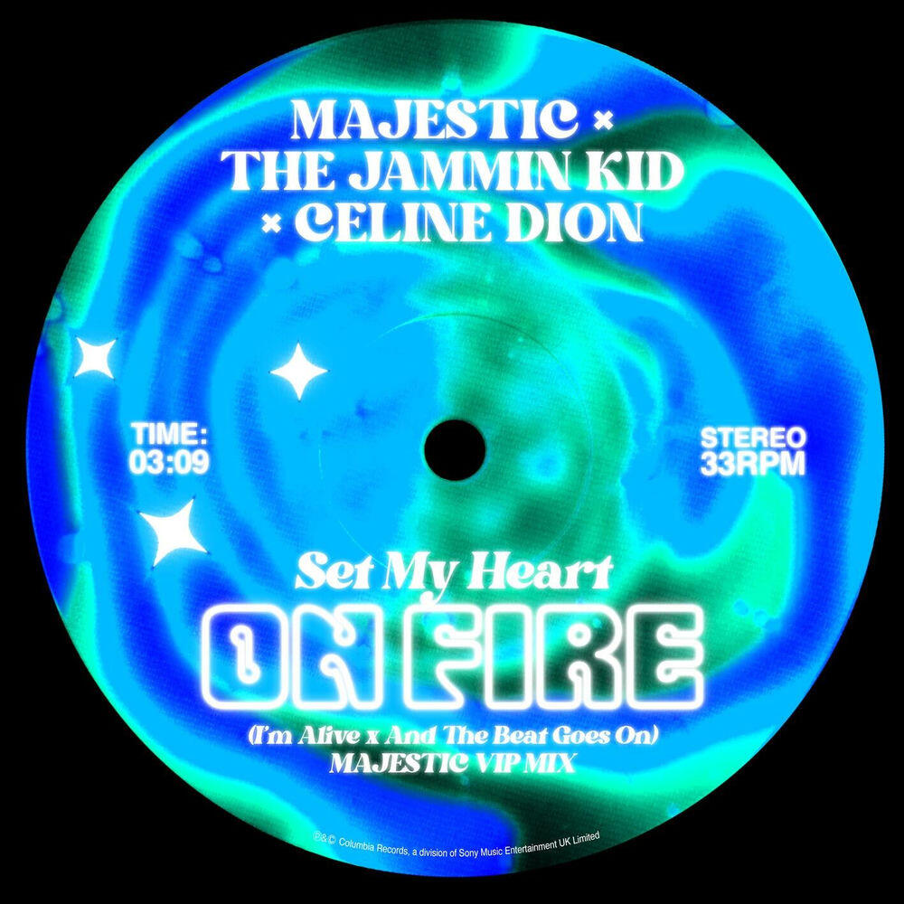 Альбом Set My Heart On Fire (I'm Alive x And The Beat Goes On) [Majestic VIP Mix] исполнителя Céline Dion, Majestic, The Jammin Kid