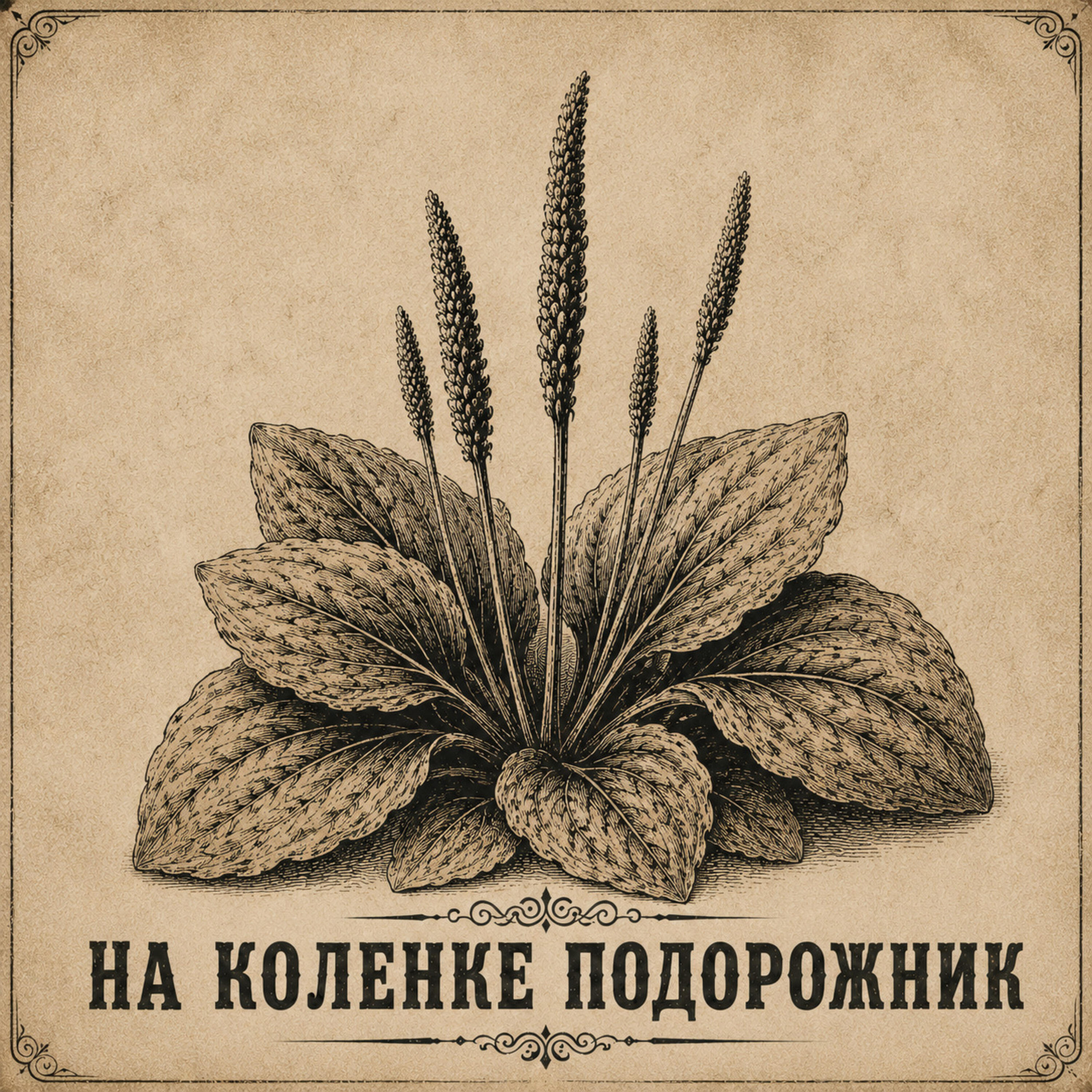На коленке подорожник