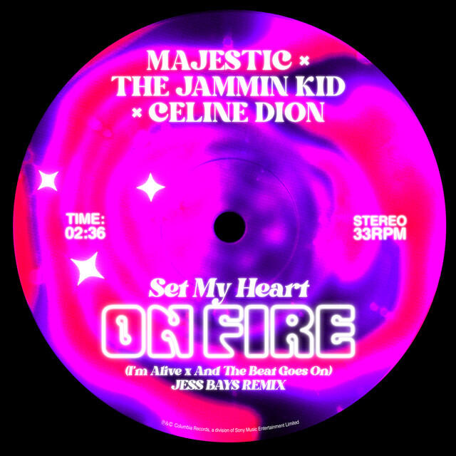 Альбом Set My Heart On Fire (I'm Alive x And The Beat Goes On) [Jess Bays Remix] исполнителя Majestic, The Jammin Kid, Jess Bays, Majestic, Céline Dion