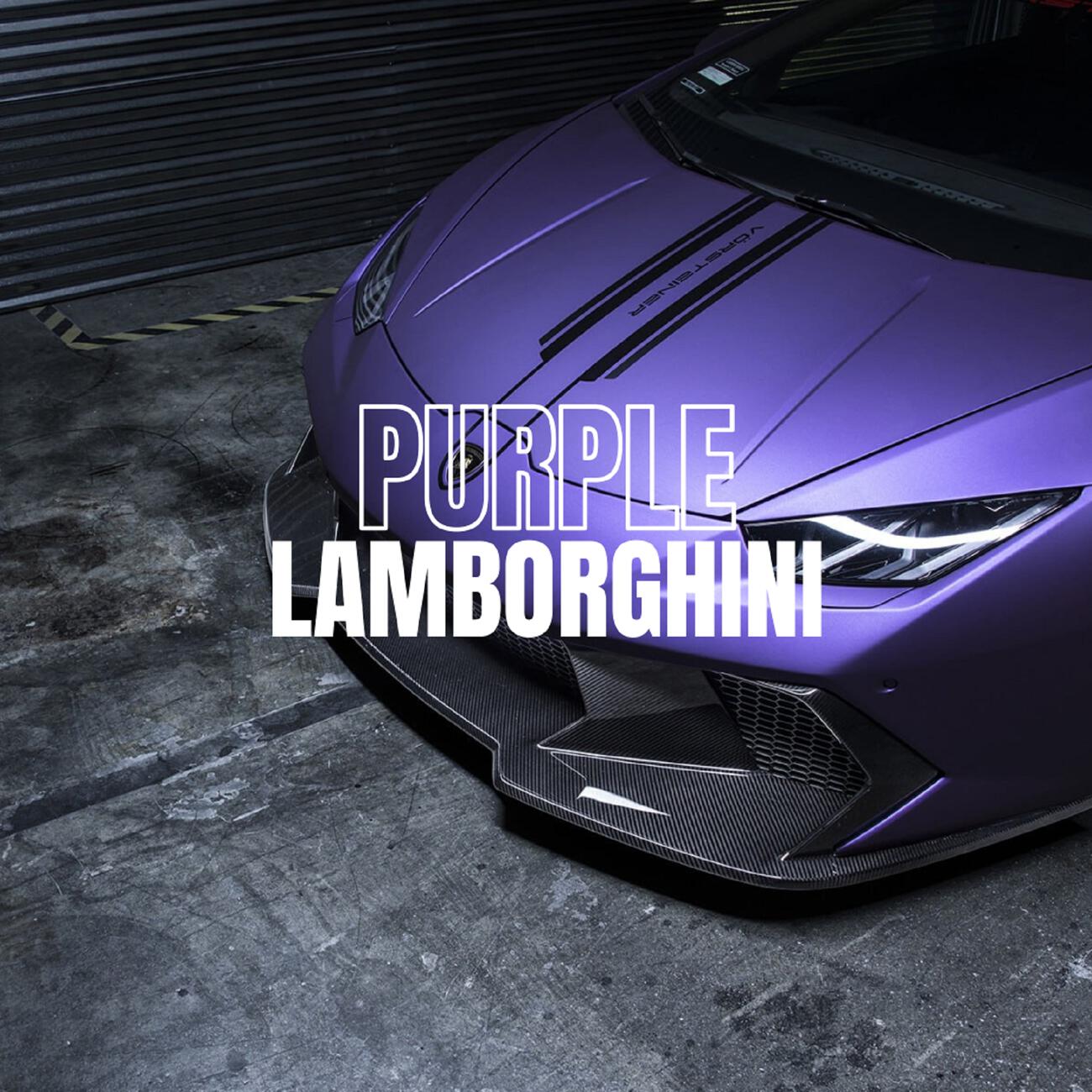 Purple Lamborghini